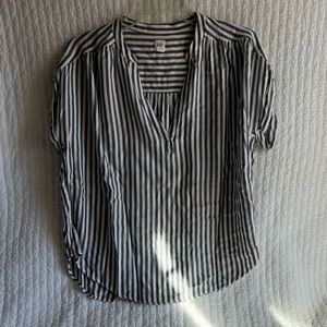 GAP Striped Short Sleeve Tunic Top